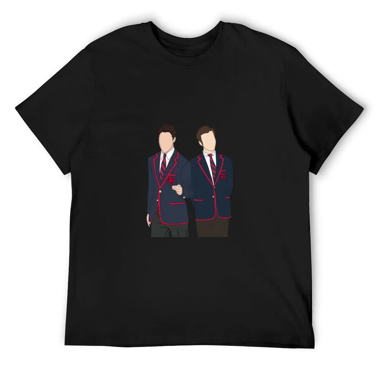 glee: kurt and blaine T-Shirt basketball graphic tees street wear sublime mens t shirt