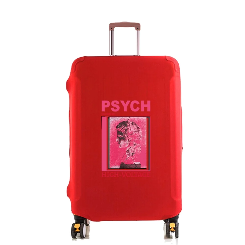 غطاء الأمتعة حامي مرونة الغبار غطاء حقيبة الموضة 18-28 بوصة عربة الأمتعة النحت طباعة إكسسوارات السفر #6