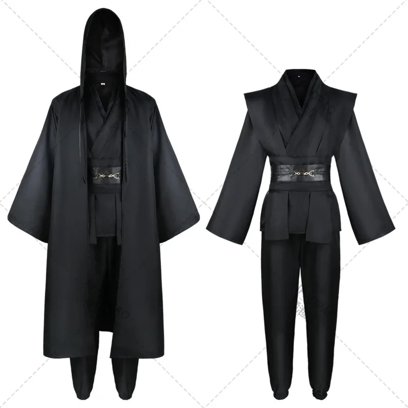 Jedi Star and War Costume for Women and Men Anakin Replica Halloween Costumes Anime Cosplay Clothes Plus Size 3XL