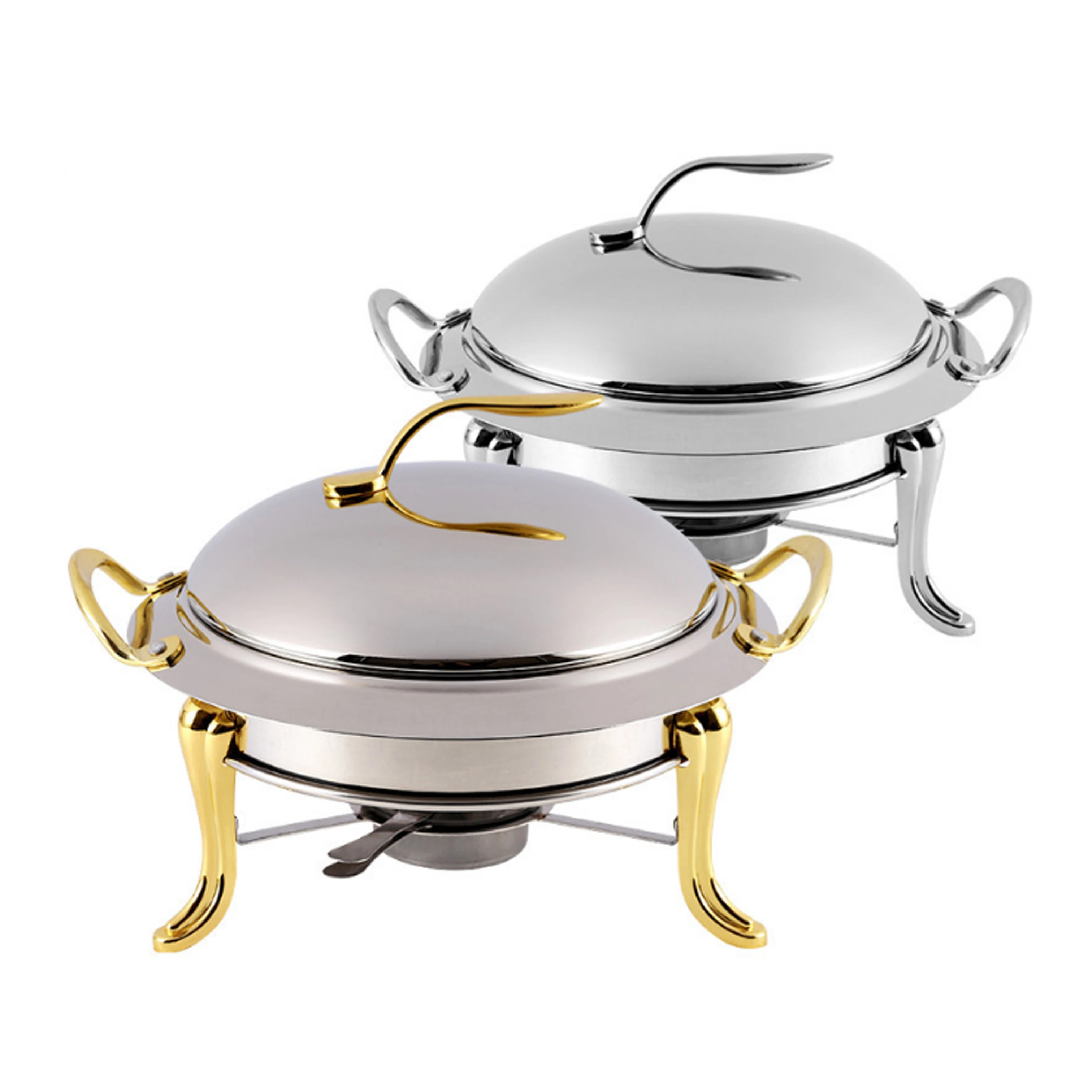 beautiful design Stainless Steel Chafing Dish Round Chafer for home and hotel