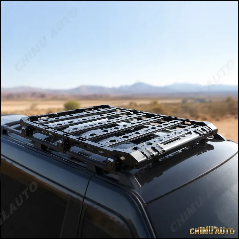 【CHIMU AUTO】 Aluminum Alloy Truck Roof Rack Luggage Carrier Assembly Kit with Brackets for for Universal Pickups