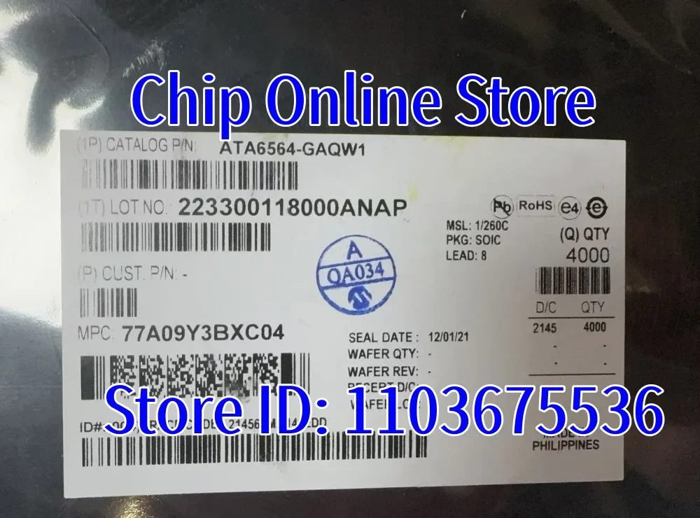 5 ~ 100 قطعة ATA6564-GAQW1 ATA6564 SOIC8 جديد الأصلي
