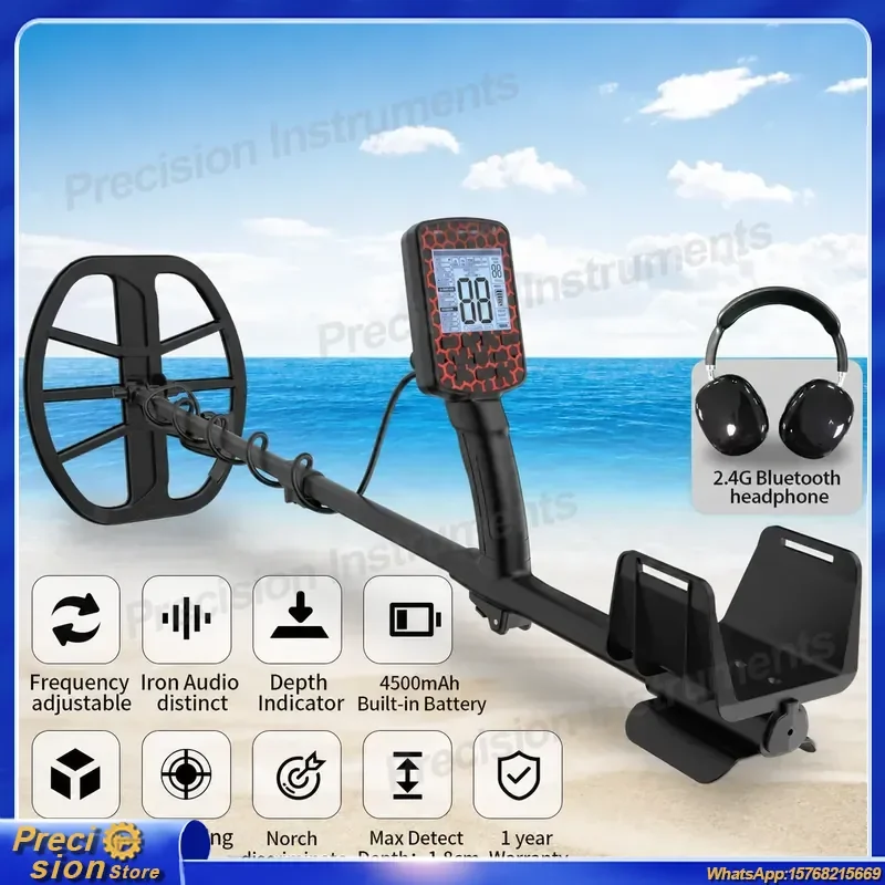 CB700 Deep Metal Detector Pinpointer Underground Waterproof 11 Coil Gold Detector Treasure Hunting Coin