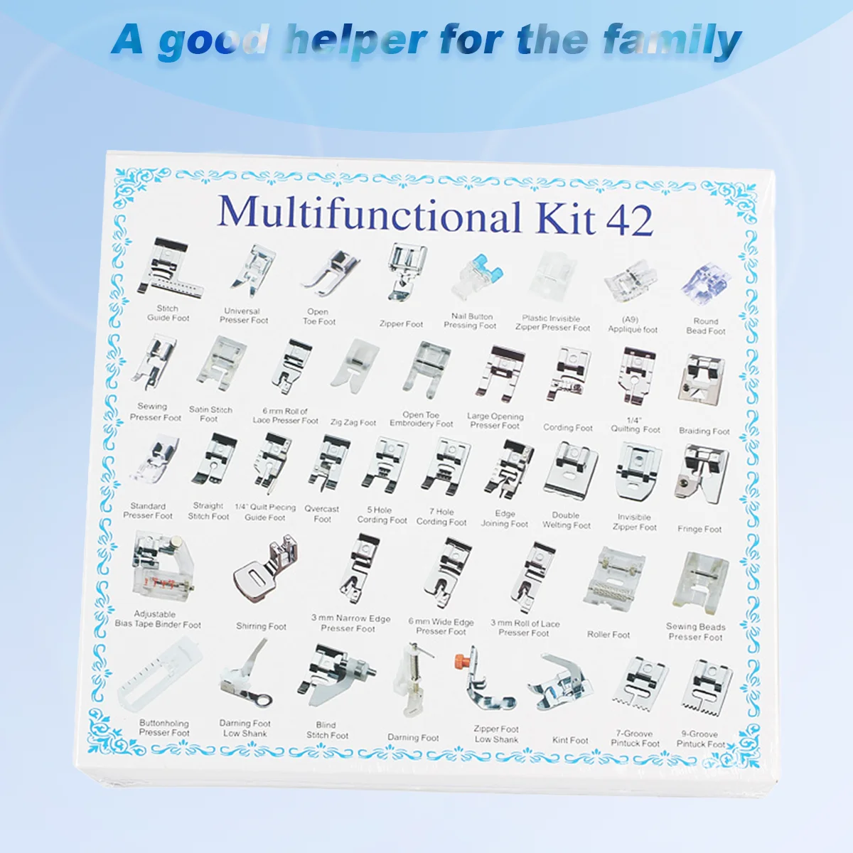 

1set(42pcs) Multi functional home sewing presser foot, a good helper for families, the best gift for mothers and wives