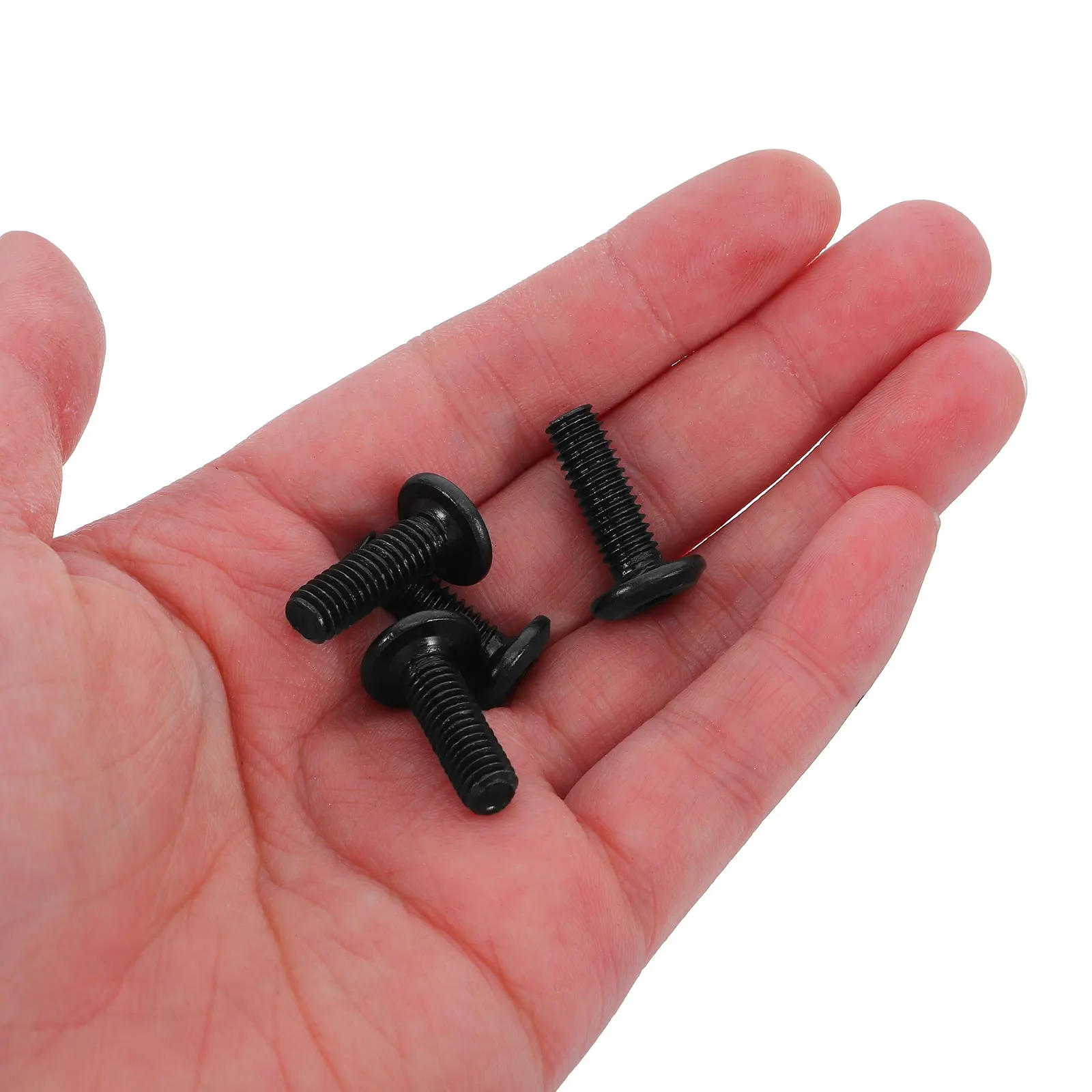 

50Pcs Black Countersunk Flat Head Hexagonal Socket Screws Heavy Duty Carbon Steel Furniture Screws for Bookshelves Shelving