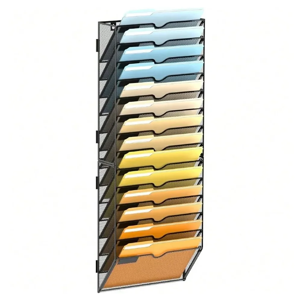 

Office StorageWall File Organizer Mesh Office Mail Holder, Hanging Wall Organizer Magazine Rack For Office Black,24633378