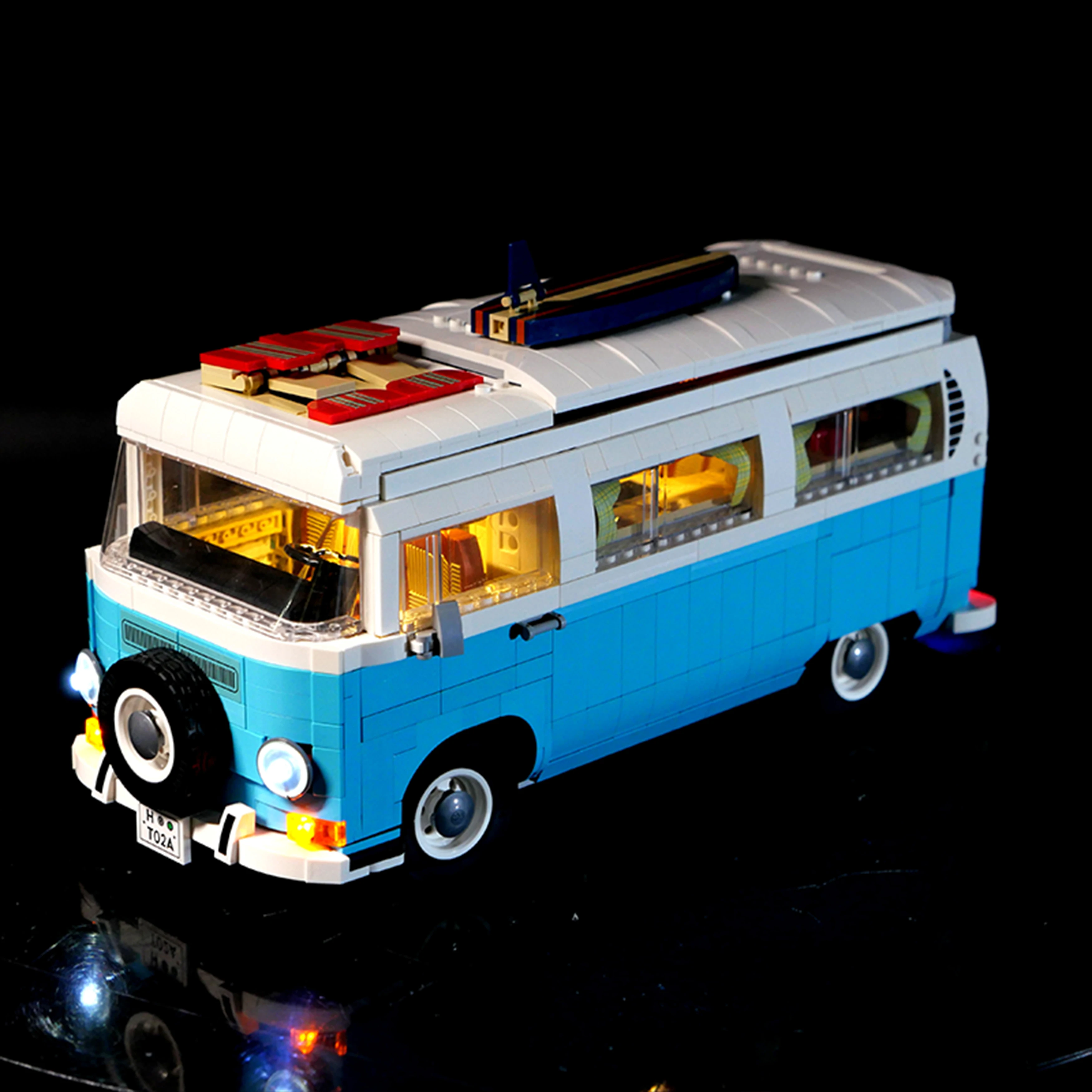 10279 캠핑카 빌딩 블록 모델과 호환되는 DIY LED 조명 키트, 디스플레이용 복고풍 차량 조명 액세서리