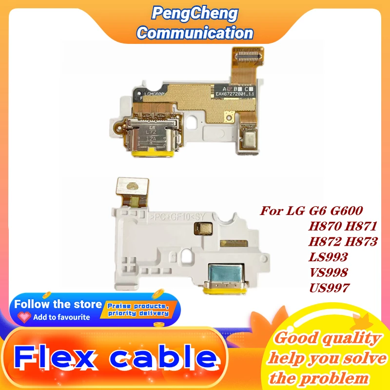 

Original For LG G6 Type C Charging Port Charger Dock With Microphone bottom Board Flex cable G600 H870 H871 H872 LS993 VS998