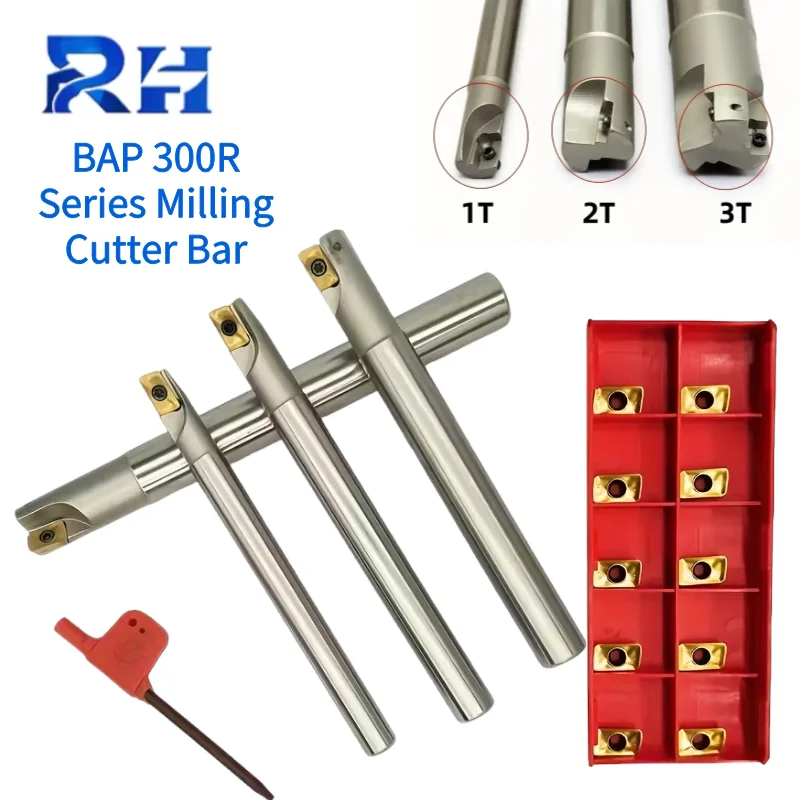 BAP300R Milling Cutter C10 C12 C15 C20 C25 Roughing Right Angle Milling Tool Holder Lathe Indexable Milling Cutter for APMT1135
