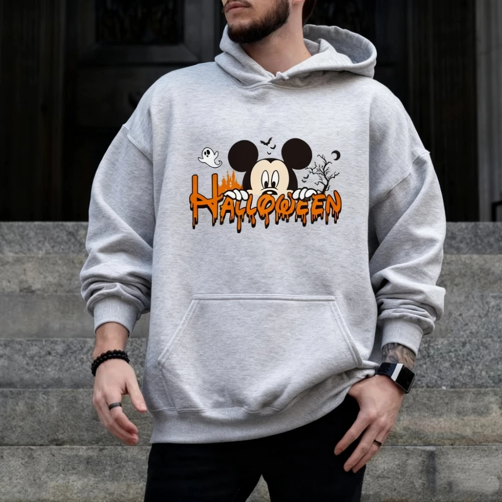 

Disney New Men's Sweatshirt Fall Winter Fashion Mickey Halloween Men's Hoodie Casual Comfortable Men's Clothing