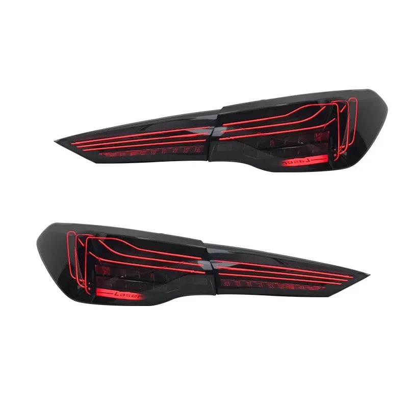 1 Unit New  4 Series G22 Tail Light Assembly for 20-23  M4 Restoration CSL Driving & Brake LED Lamps Red Lens 12V Rear Position