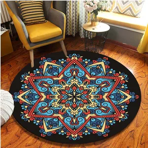 Runde Blumenmandala Teppich für dekorative Hausdekoration, Wohnzimmerteppiche und Schlafzimmer, Stuhlkissen 10 Hauptverkäufe Mandala Teppich - №9