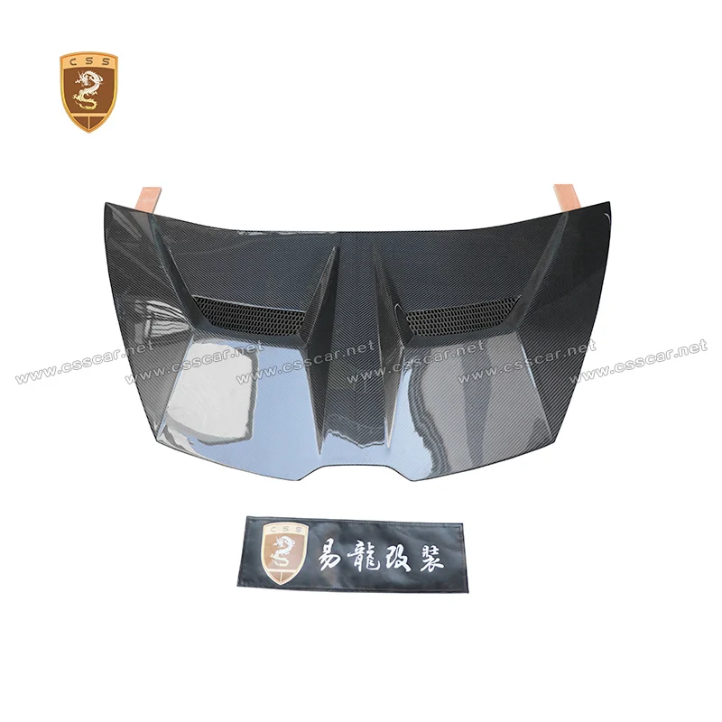 Vors Style LP610 LP580 Dry Carbon Front Engine Bonnets Hood Auto Parts For Lamborghini Huracan Forged Carbon Engine Cover