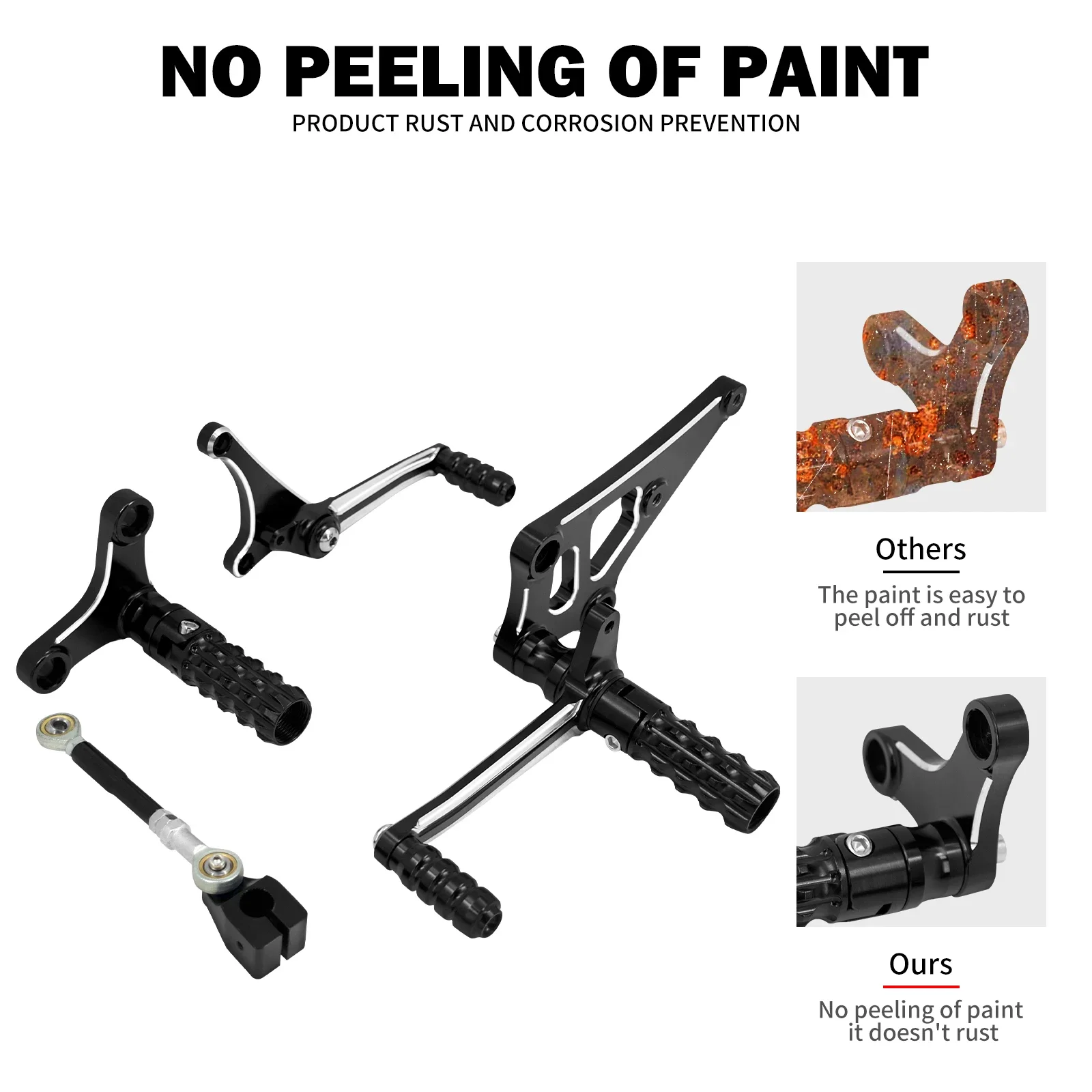 Motorcycle Aluminum Backward Controls Foot Pedal Shifter Heel Toe Shift Lever Footrest For Harley Sportster XL 883 1200 2014-23