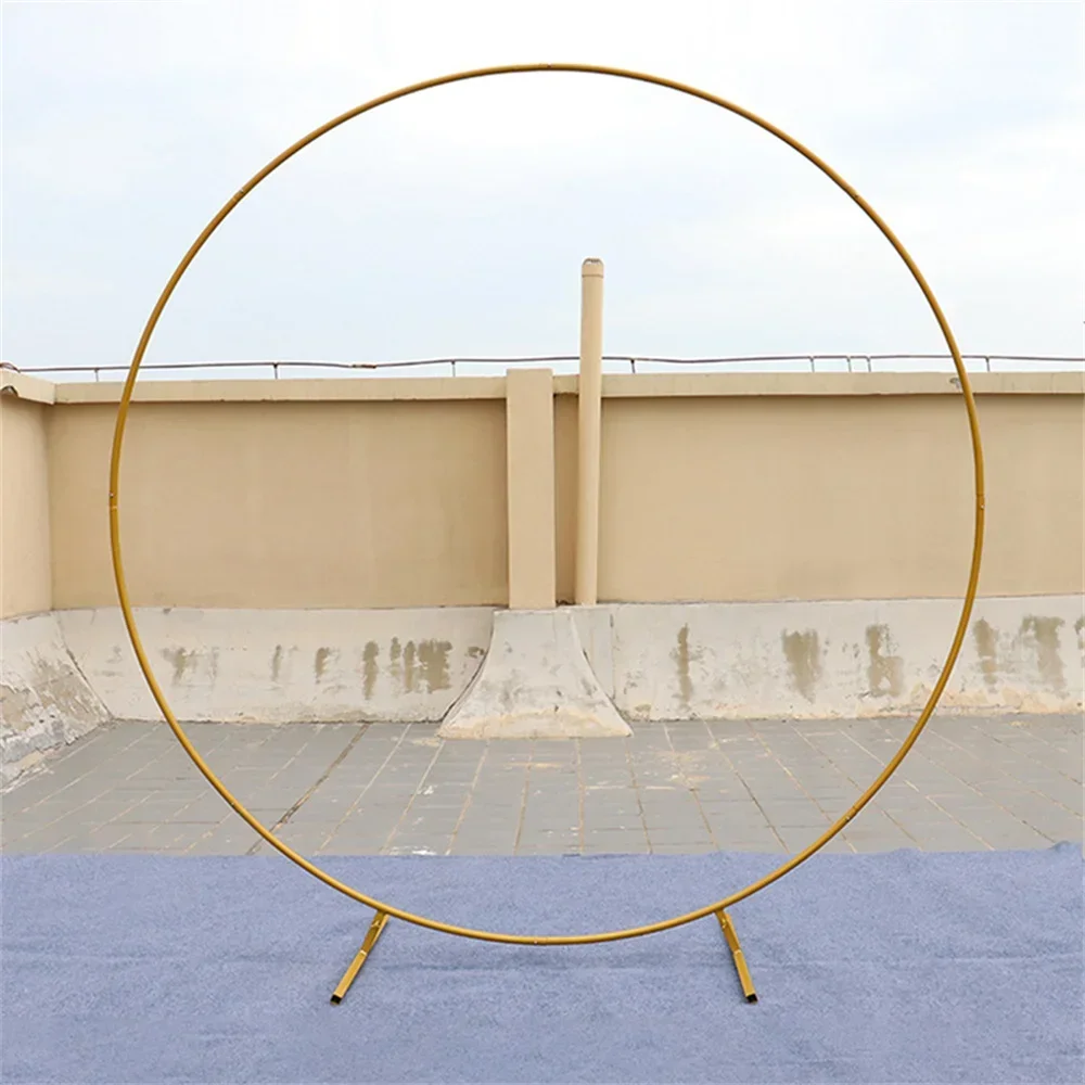 

Wedding Iron Circle Arch Stand Backdrop Outdoor Dawn Wedding Decor Props Balloon Bow Support Kit Birthday Party Layout Props