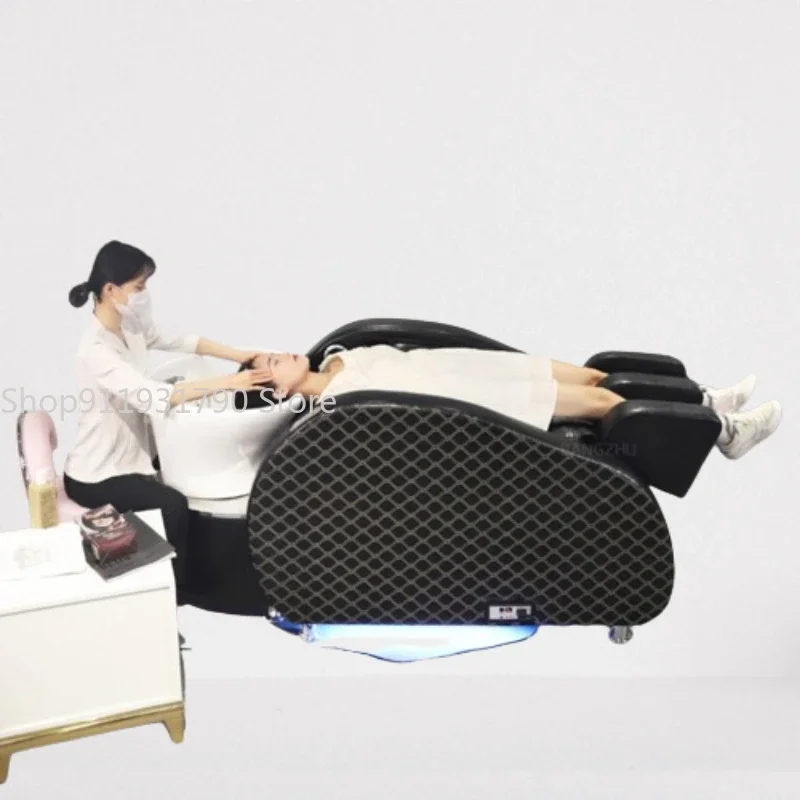 

Hair Spa Washbasin Salon Chair Stylist Hairdressing Seats Mobility Professional Machine Chairs Beauty Customer Shampoo Bowl Sink