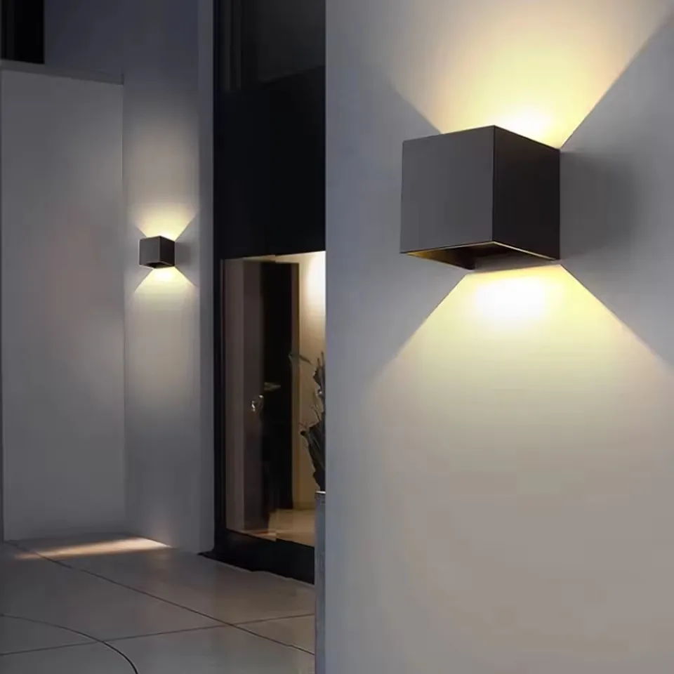 

6W 12W LED Wall Lamp Outdoor Waterproof Garden Lighting Aluminum AC86-265V Indoor Bedroom Living Room Stairs Wall Light