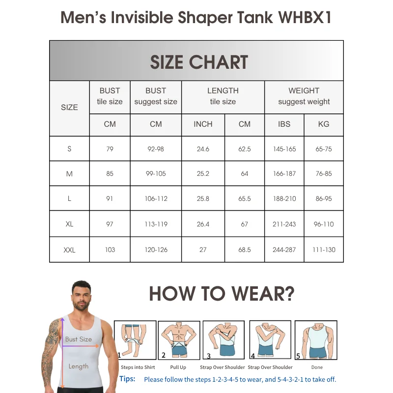 Chaleco moldeador de compresión sin costuras para hombre, ajuste ajustado y moldeador adelgazante, estiramiento del pecho, adelgazamiento invisible del abdomen, transpirable
