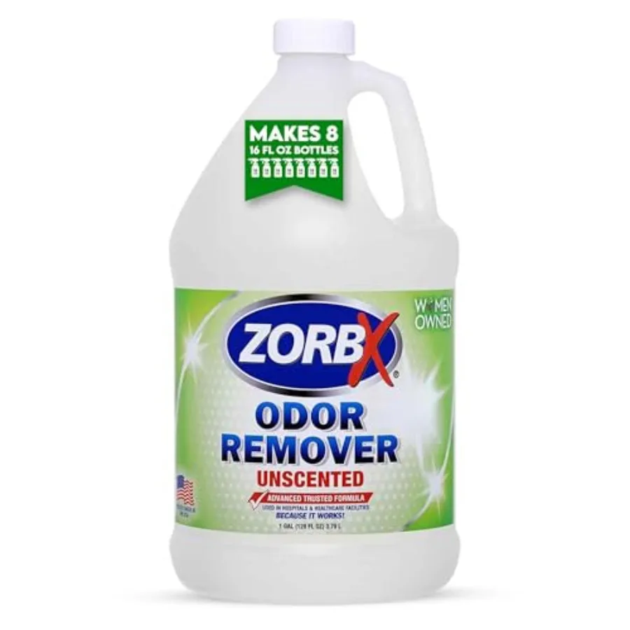 

ZORBX Unscented Odor Eliminator Spray 128 Oz 1 Gallon - Used in Hospitals and Healthcare Facilities - Advanced Trusted Odor Rem