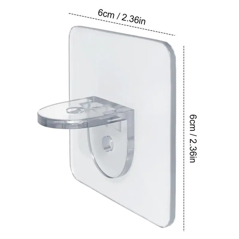 Partition Brackets Clear Shelf Brackets Self Adhesive Strong Partition Pin For Kitchen Cabinet Book Shelves Closet Layer