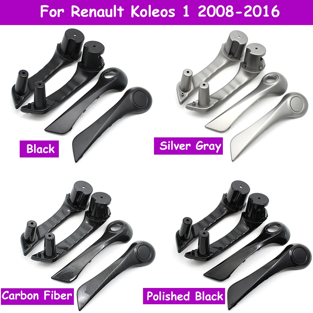 

LHD 2/4PCS Koleos I Car Interior Door Front Left Right Pull Grab Inner Handle With Outer Cover For Renault 2008-2016 80945JY50A