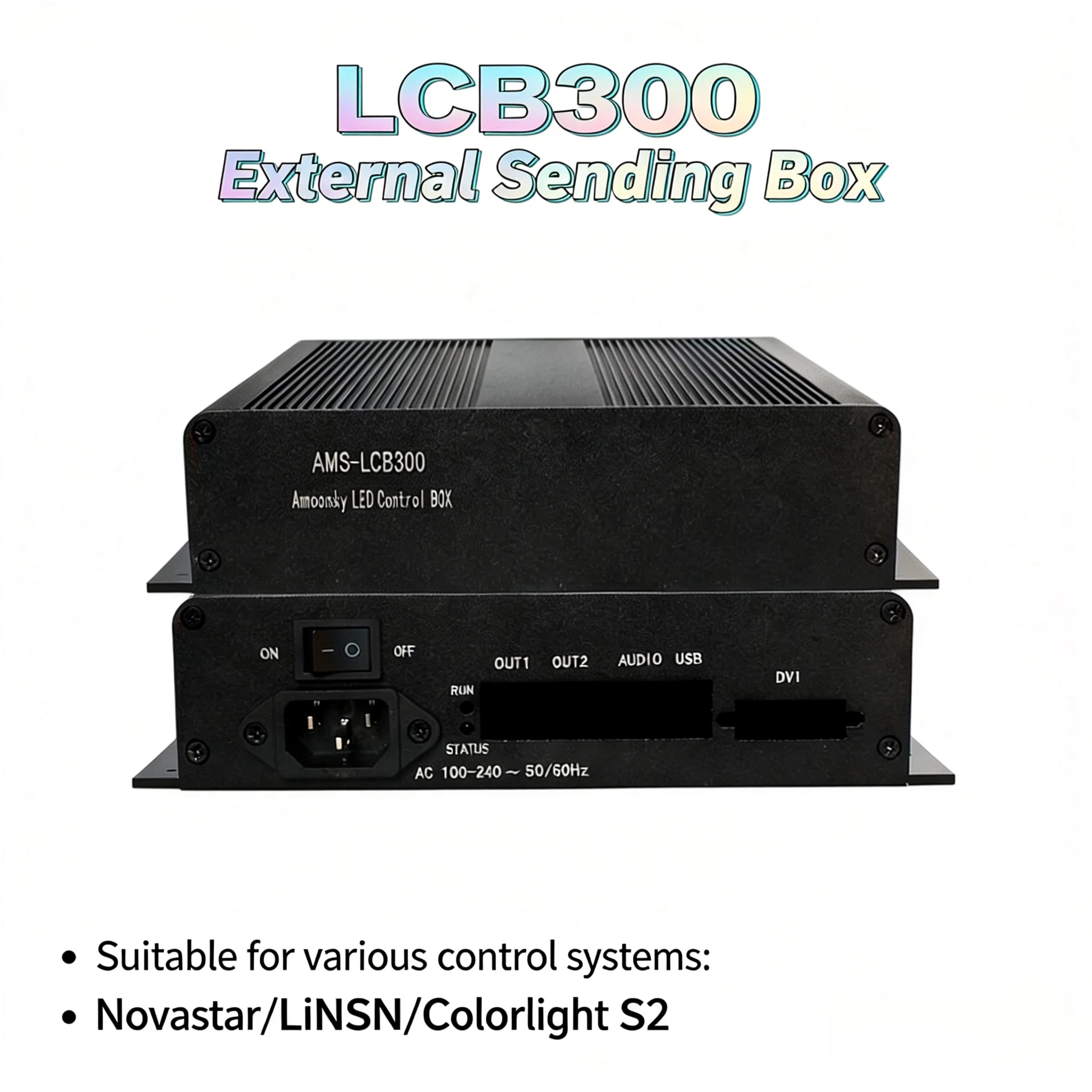 Amoonsky LCB300 LED Extenal Sending Box similar Novastar MCTRL300 LED Screen Display for Small Event Full Color Led Panel