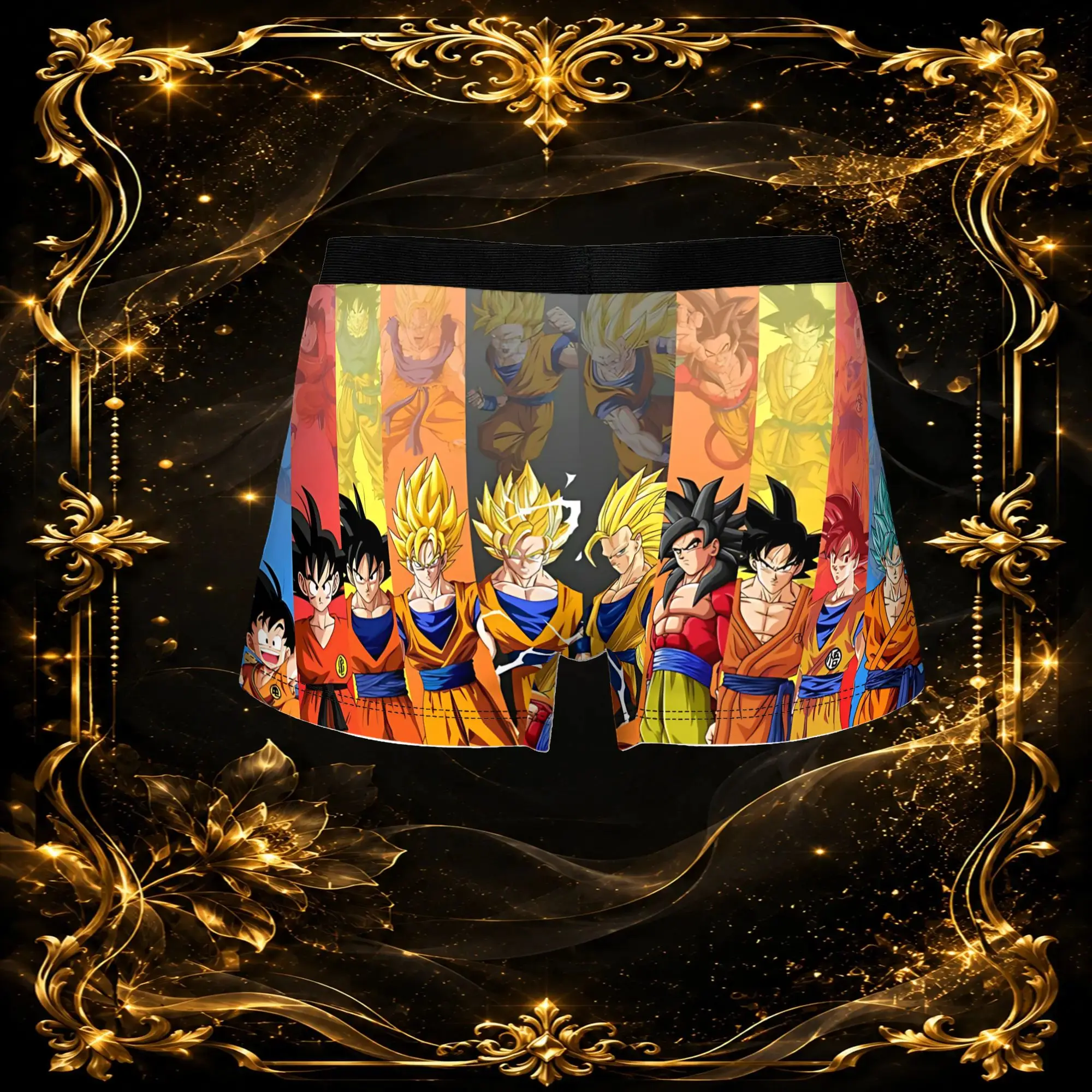 3Pcs Dragon Ball Z boxers  Underpants Homme Panties Men's Underwear Sexy Shorts Boxer Briefs