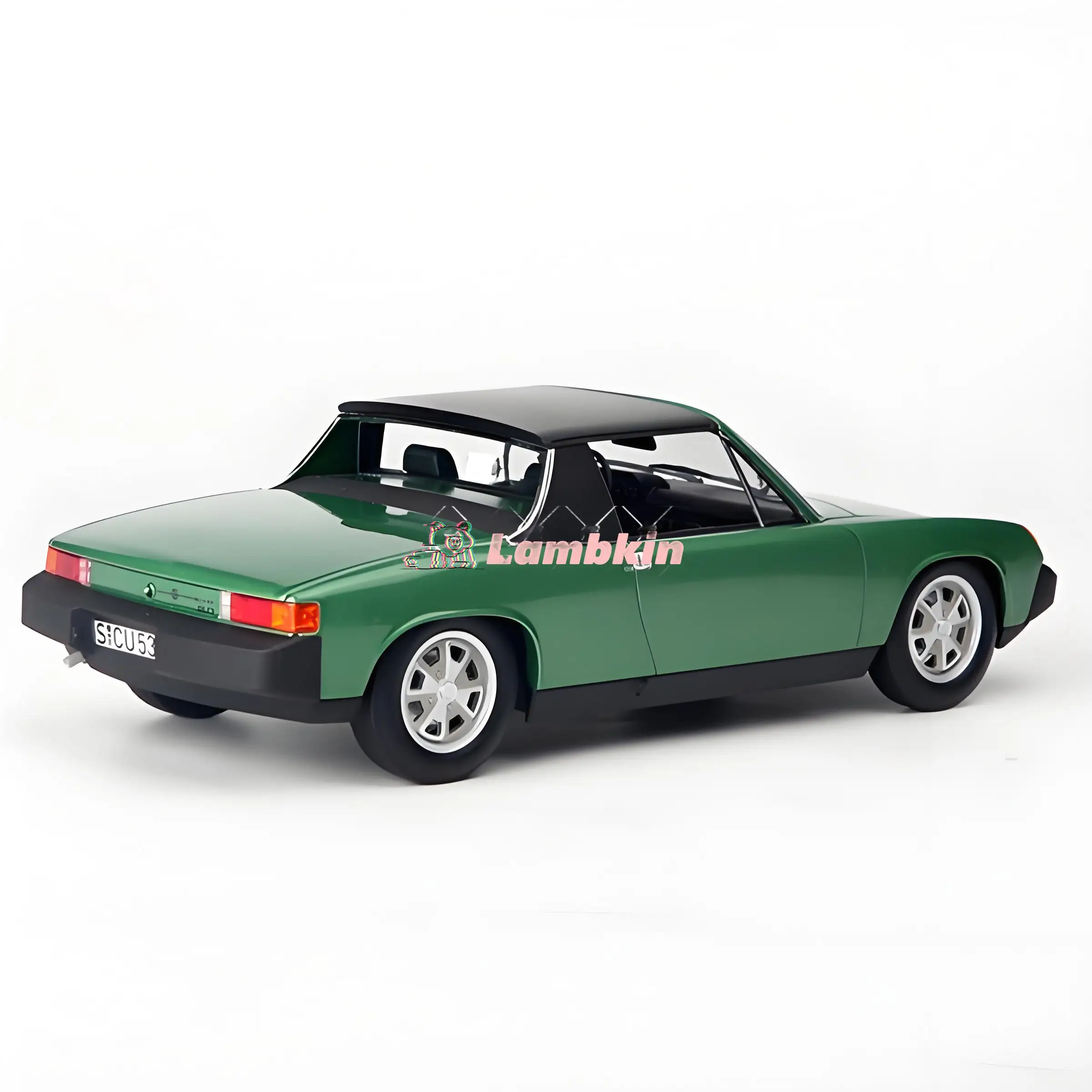 NOREV 1/18 VW 914 1975y Metallic Green Alloy Car Model  Ornaments Home Miniatures Gifts