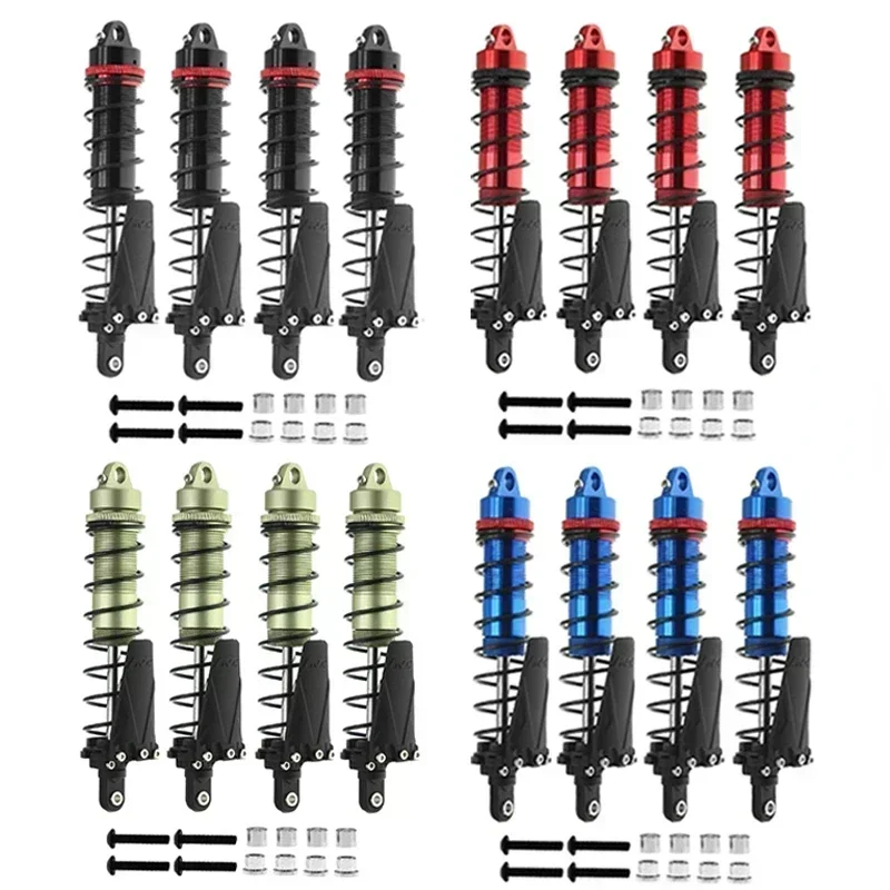 Amortisseurs à huile en métal 90/100/110/120mm, 4 pièces, pour voiture RC Crawler 1/10 Axial SCX10 trxs TRX4 Redcat Gen8, pièces de mise à niveau