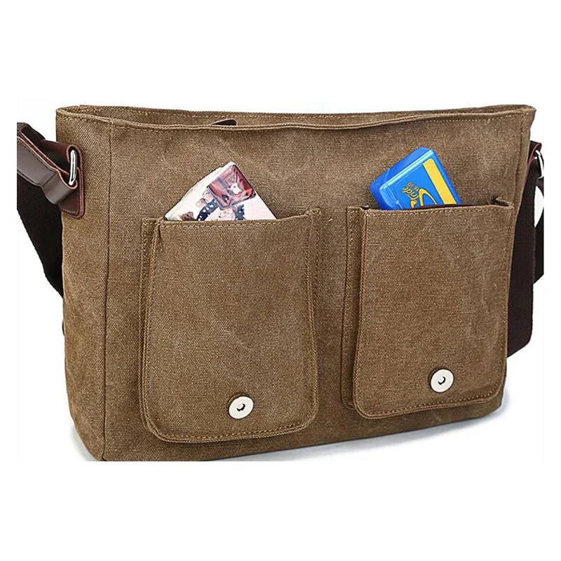 Mannen Vintage Canvas Tas Mannen Casual Crossbody Bag Mannen Messenger Bag Man Reizen Schoudertassen Bolsa Masculina