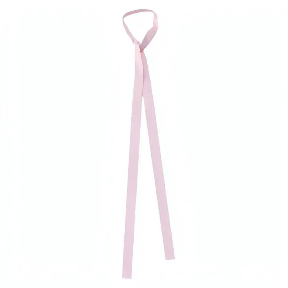 Women Skinny Scarf Long Ribbon Silk Feel Solid Color Elegant Neckerchief For Bag Decor Fashion Office Lady Simple Neck Tie Wrap