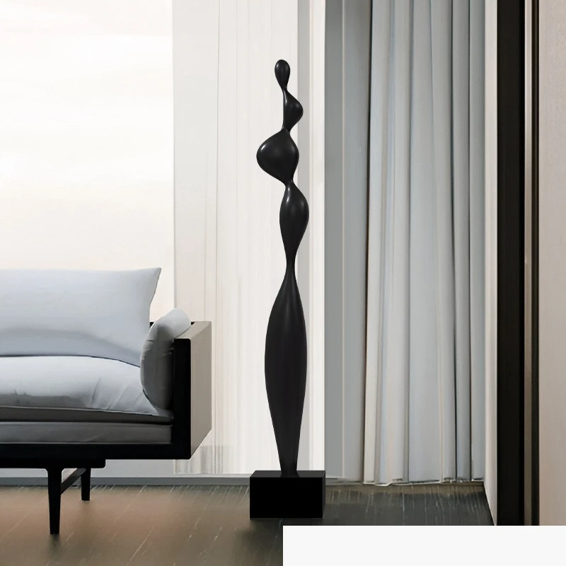 Sculpture slender and tall niche window decoration entrance living room sales office large floor-to-ceiling fiberglass ornaments