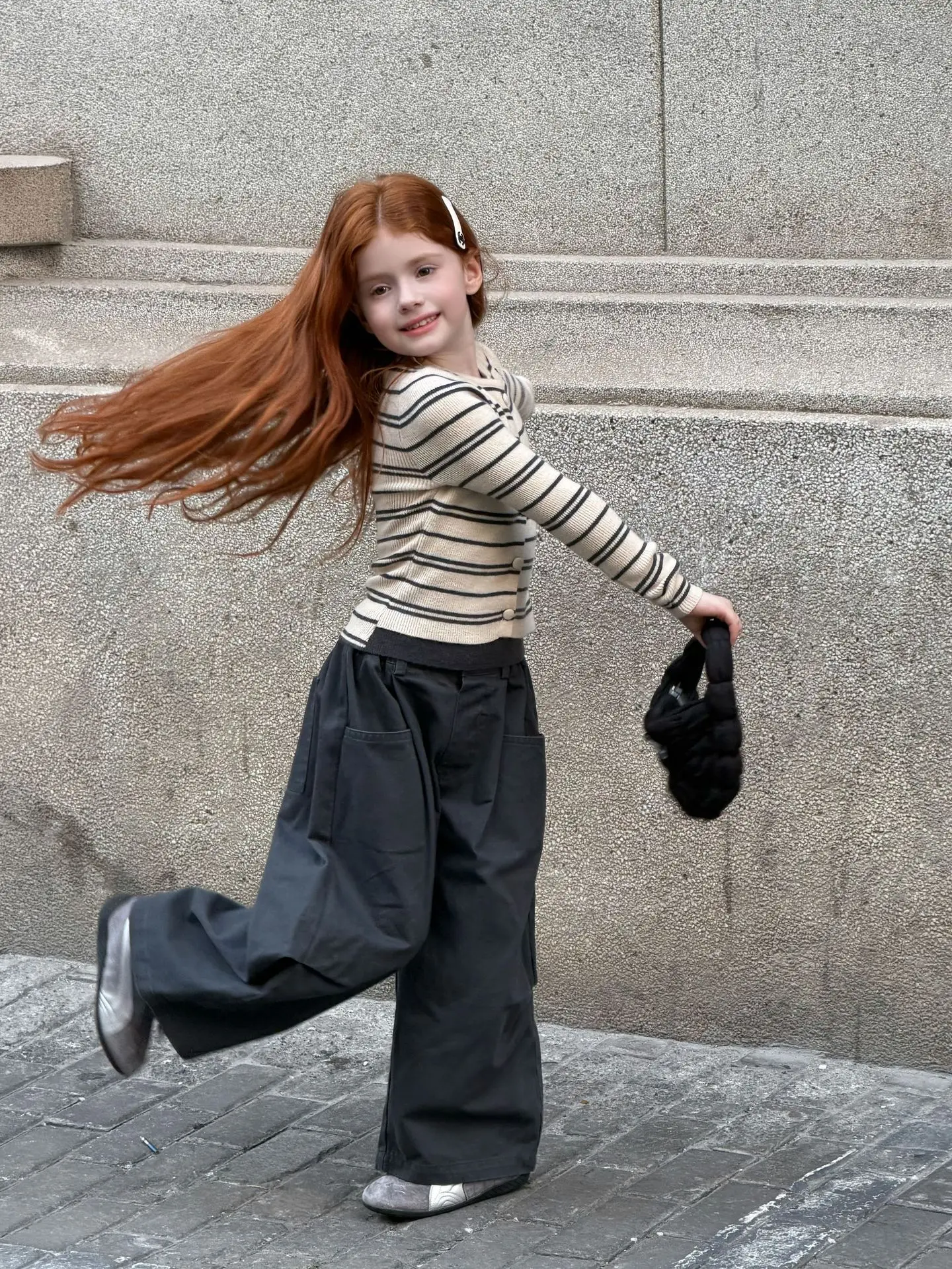 2026 Fall Spring Girls Cool Soft Washed Cotton Pants Solid Mid Rise Casual Cotton Long Pants Korean Fashion