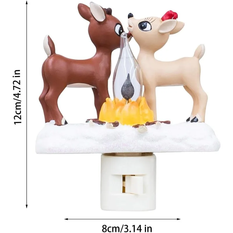 110V-US Halloween Night Light,Plug in Night Light,Santa Claus&Moose Night Light,Halloween Night Light Indoor Decorations