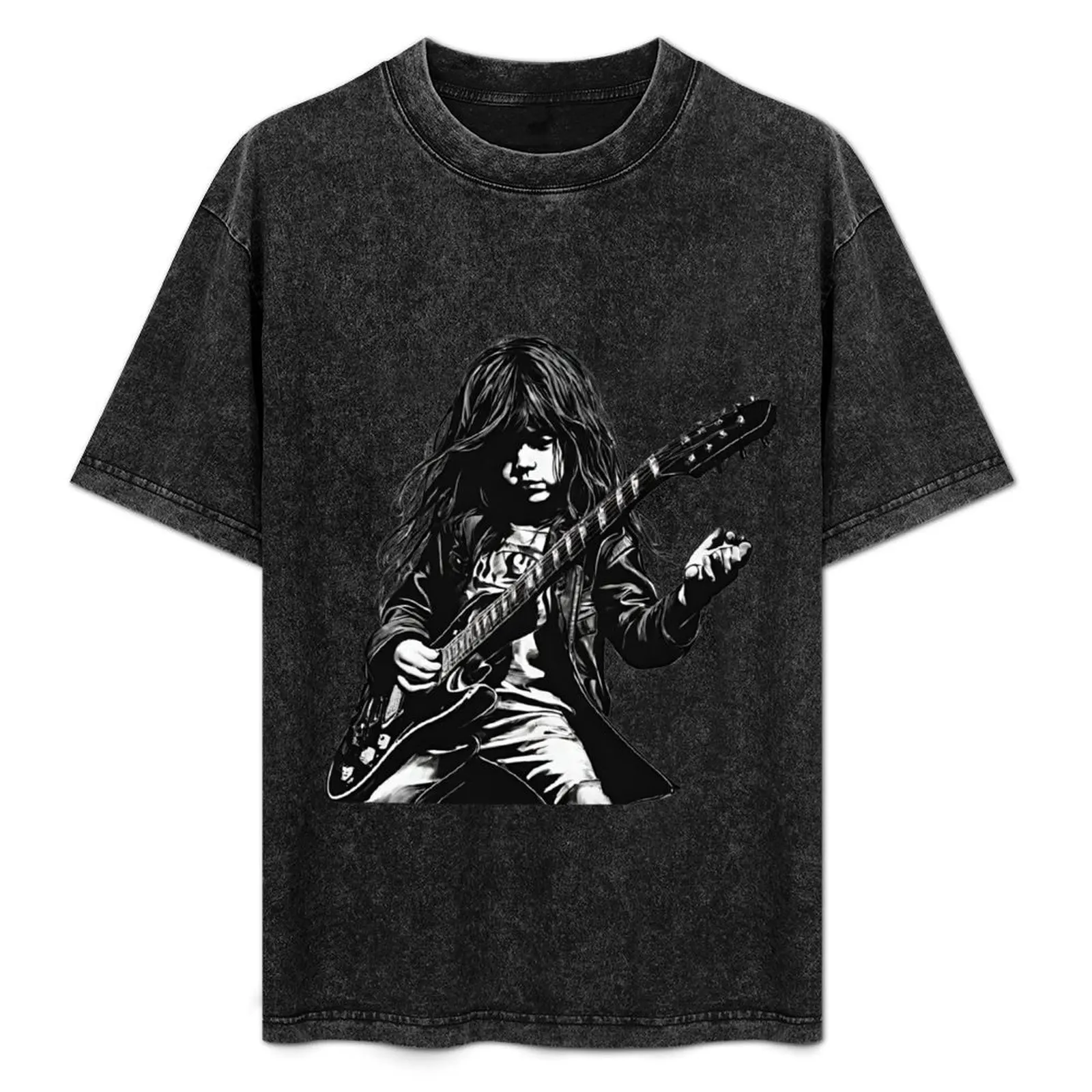 

Young guitarist T-Shirt plain vintage cheap stuff men clothing