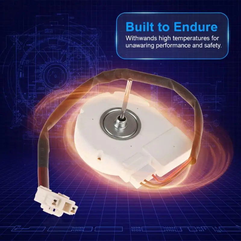 Refrigerator Freezer Fan Motor DC 12V 4.5W, Replacement Cooling Motor 50240401000K, Evaporator Fan for Appliance Repair Parts
