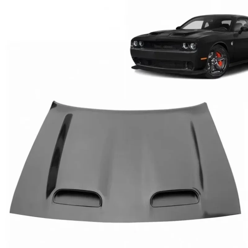 Car Front Bumper Aluminum Hood Panel for  Challenger 2019 2020 2008-2023 New Design Hellcat Style