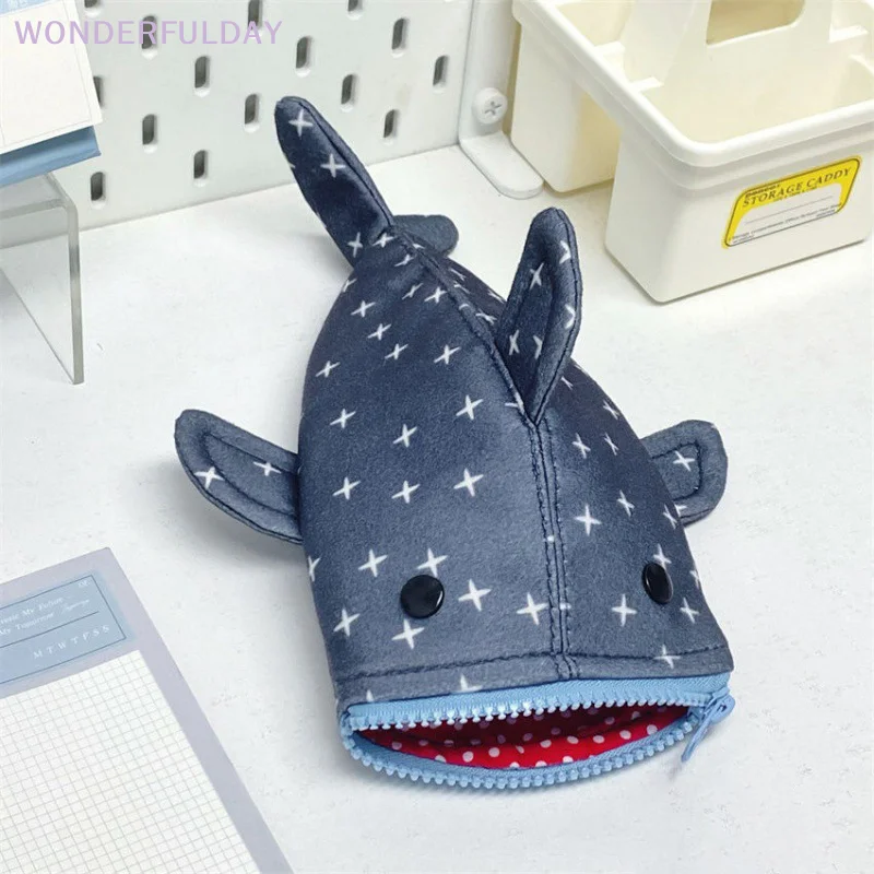 New Cute Shark Pencil Case, Large Capacity Multi-functional Stationery Box, Creative Ins Style Pouch For Boys & Girls