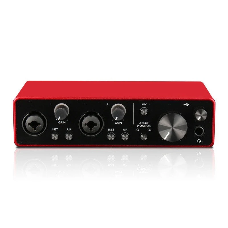 

External high-end live broadcast sound card debugging singing arrangement, mobile phone computer with recording