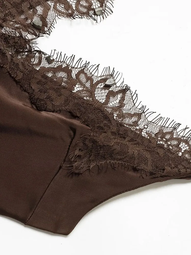 HH Vrouwen 2026 Zomer Nieuwe Mode V-hals Jarretel Kant Shotrt Jurk Vrouwelijke Sexy Rits Backless High Street Stijl Slanke jurk