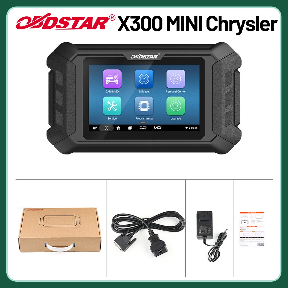 

OBDSTAR X300 MINI for Chrysler/ Dodge/ Jeep Key Programmer and Cluster Calibration Support Oil/ Service Reset OBDII Diagnostic