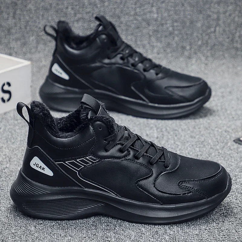 

Ankle Boots Autumn Footwear Leather for Men and Women Sneakers Mens Tennis Casual Shoes Outdoor WorkWear Fashion Anti Slip Board