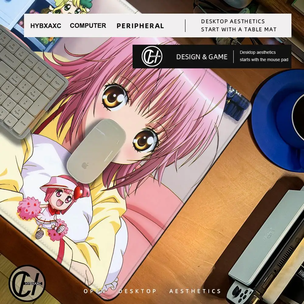 Cute Cartoon S-Shugo C-Chara! Mouse Pad Large Non-Slip Lock Edge Desktop Computer Desk Mat Keyboard HYBXAXC Office Gamer Student