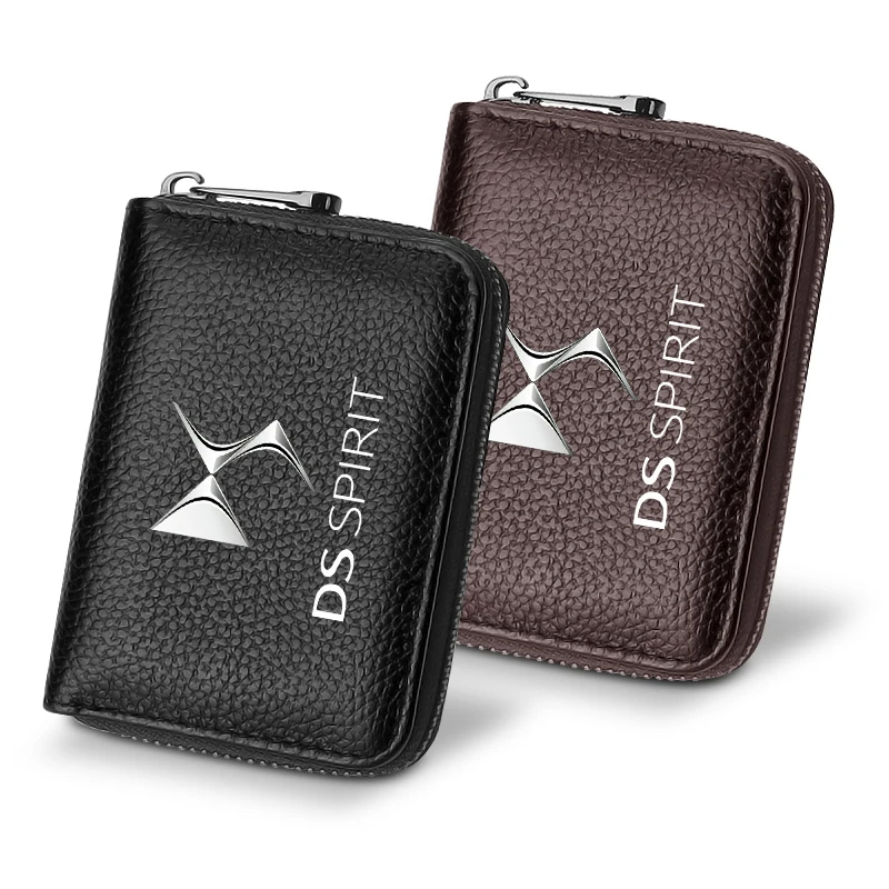 Car Wallet Driver License Credit Card Clip Protector Cover Storage Bag for Citroen DS C1 C2 C3 C4 C5 C6 C8 C4L DS3 Car Stickers