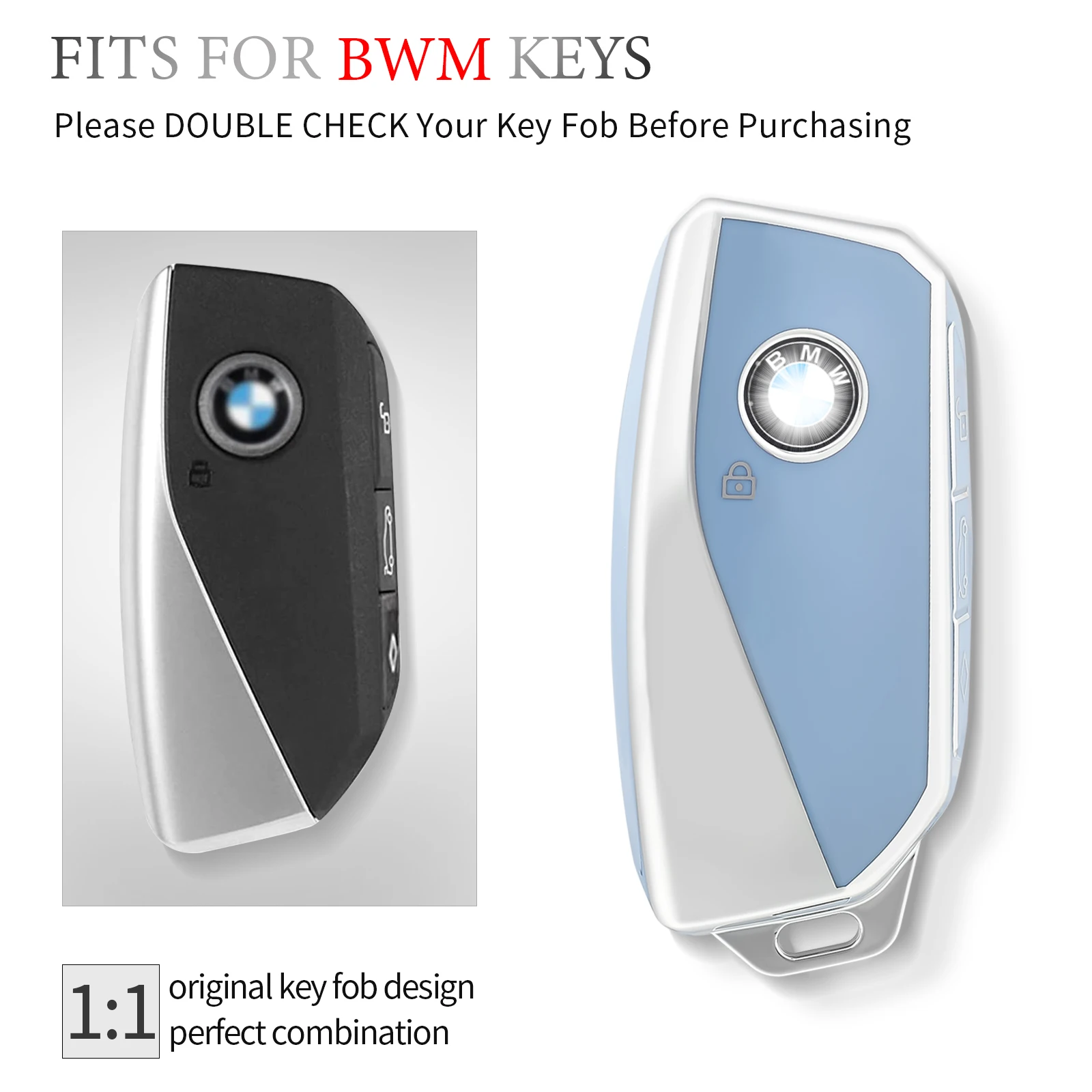 Soft TPU Car Smart Remote Key Case Cover Shell Holder Protector Fob For BMW X7 G07 2023 and BMW 7 Series Keychain Accessories