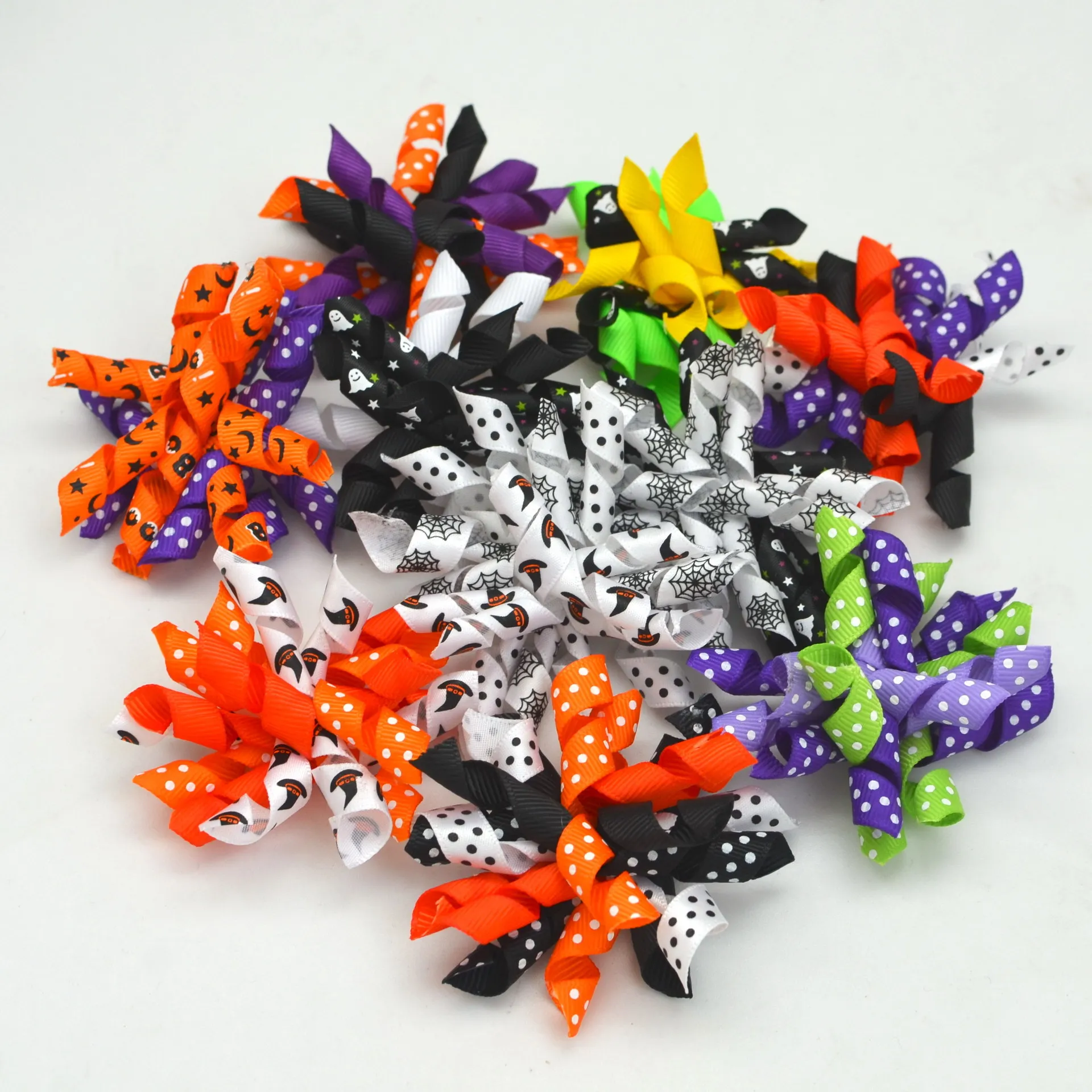 50pcs Dog Bows Dog Bulk Pet Dog Hair Bows Rubber Bands Christmas Halloween Dog Grooming Bows Samll Dog Cat Hair Accessories