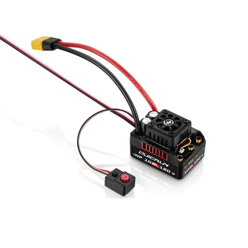 Hobbywing-CONTROLADOR DE VELOCIDAD QuicRun WP-10BL120 G2, 120A, 4S ESC, resistente al agua, Motor 3652SL 3660SL