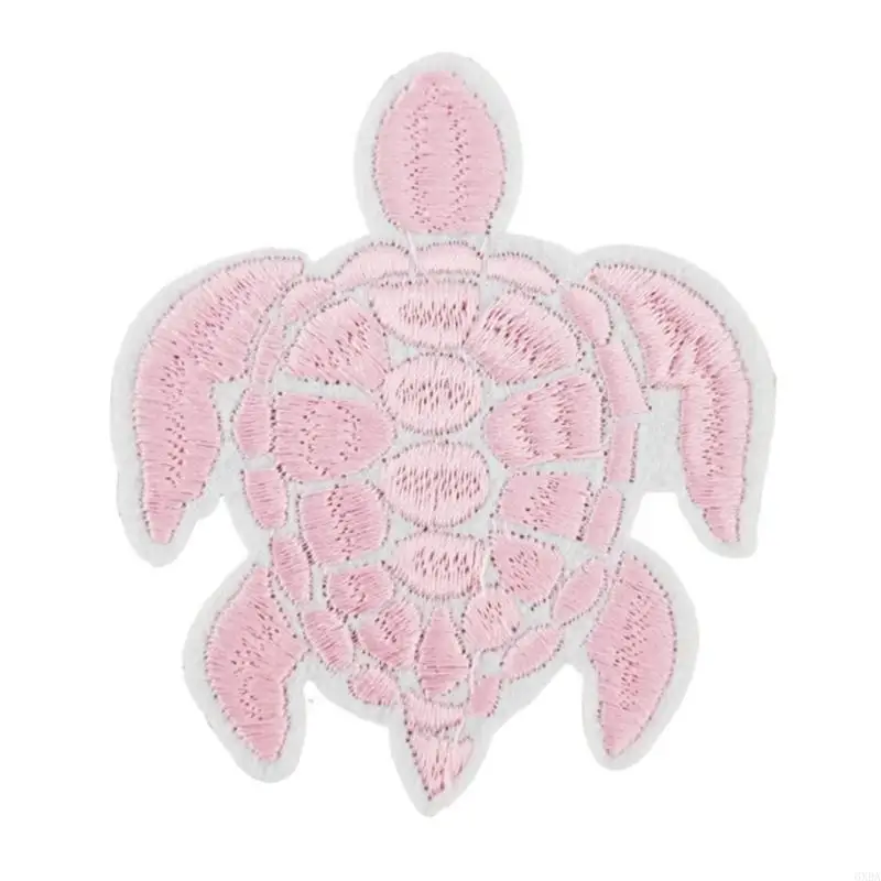 Tartarughe ricamate Applique COLORE SOLID COSTRUI PER IL TERANTE SCARFA SCARFA 6XDA