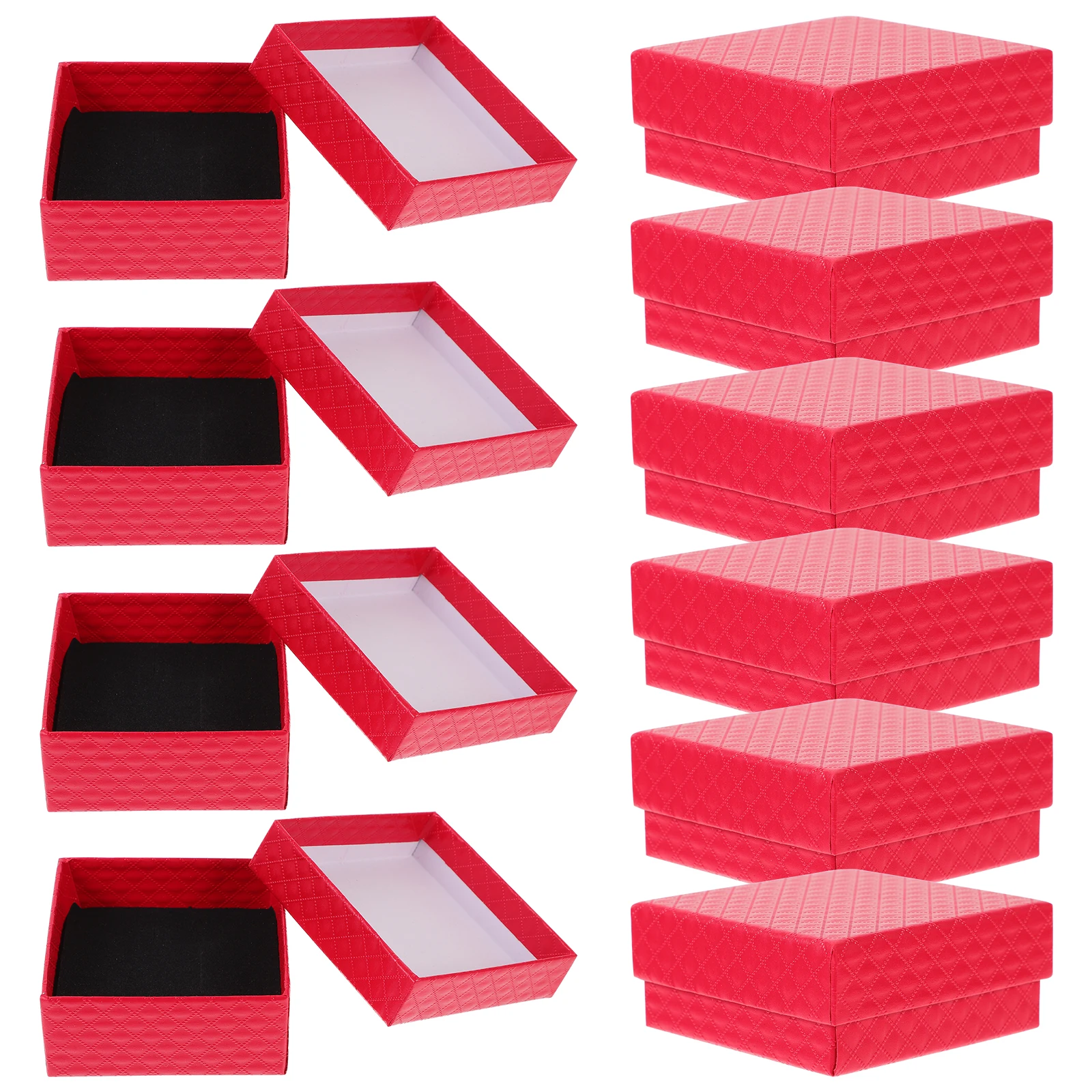 

10 Pcs Jewelry Boxes Packaging Bulk Inlaid Packing Bracelet Container Sponge Cardboard Necklace
