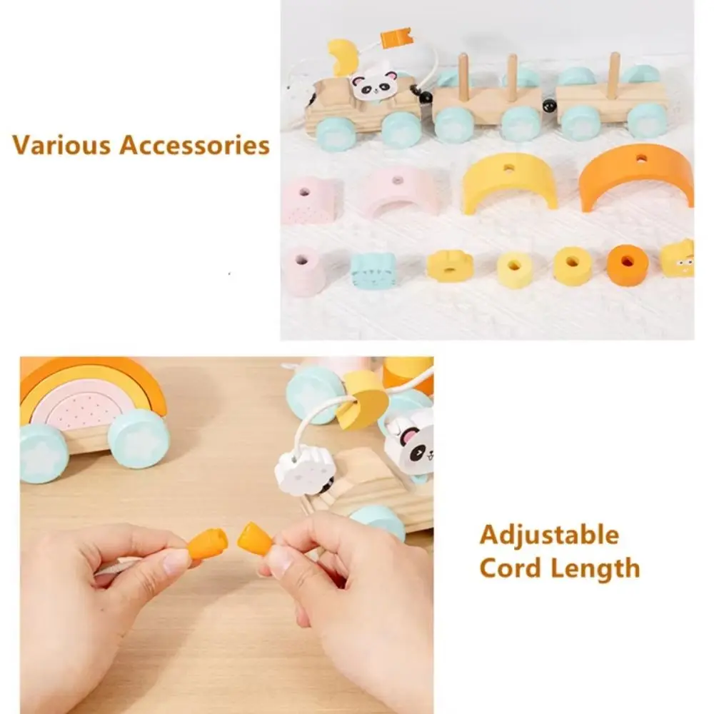 Number/Animal Magnetic Wooden Train Mathematical Operation Exercises Educational Montessori Number Train Set Digit Recognition